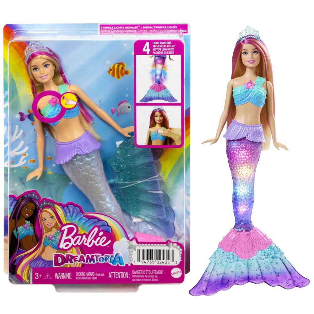 Barbie Sirena Luces Brillos [HDJ36]