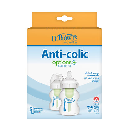 Biberón B-Ancha Options+ 5 oz 2 Piezas [WB52600-ESX]