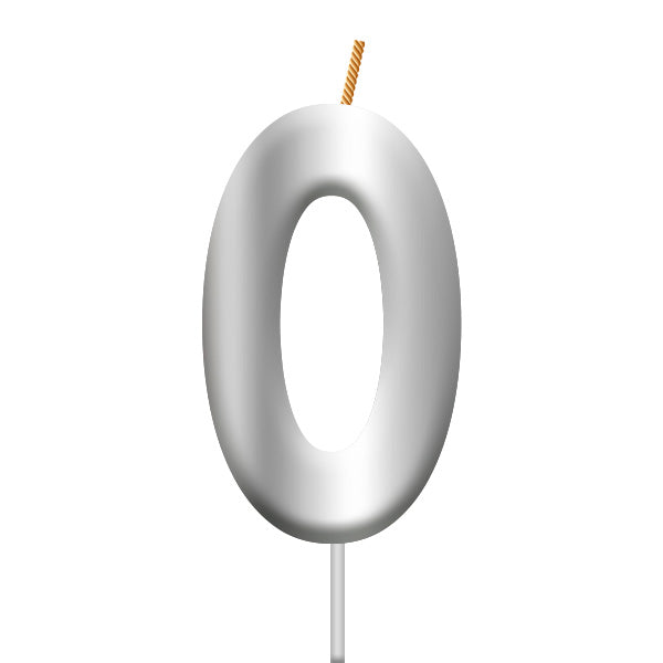 Vela Plateada Número 0 [HM-VLS-VLS0]
