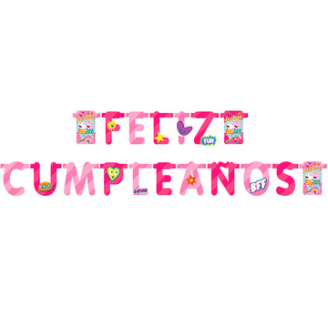 Letrero Feliz Cumpleaños Peppa Pig [MPG-PE-L004]