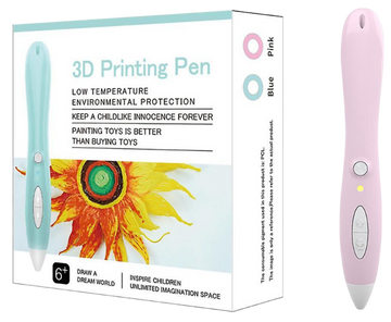 Juego de arte y dibujo: boligrafo 3d printing azul/rosa