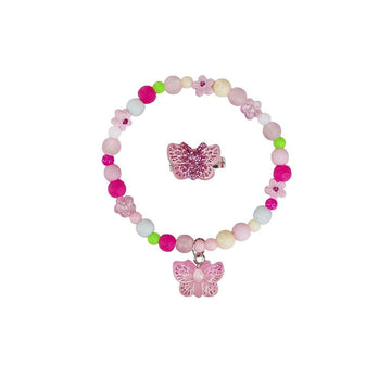 Set de Brazalete y Anillo de Mariposa [84004]