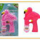 BURBUJAS LANZADOR C/LUCES FLAMINGO