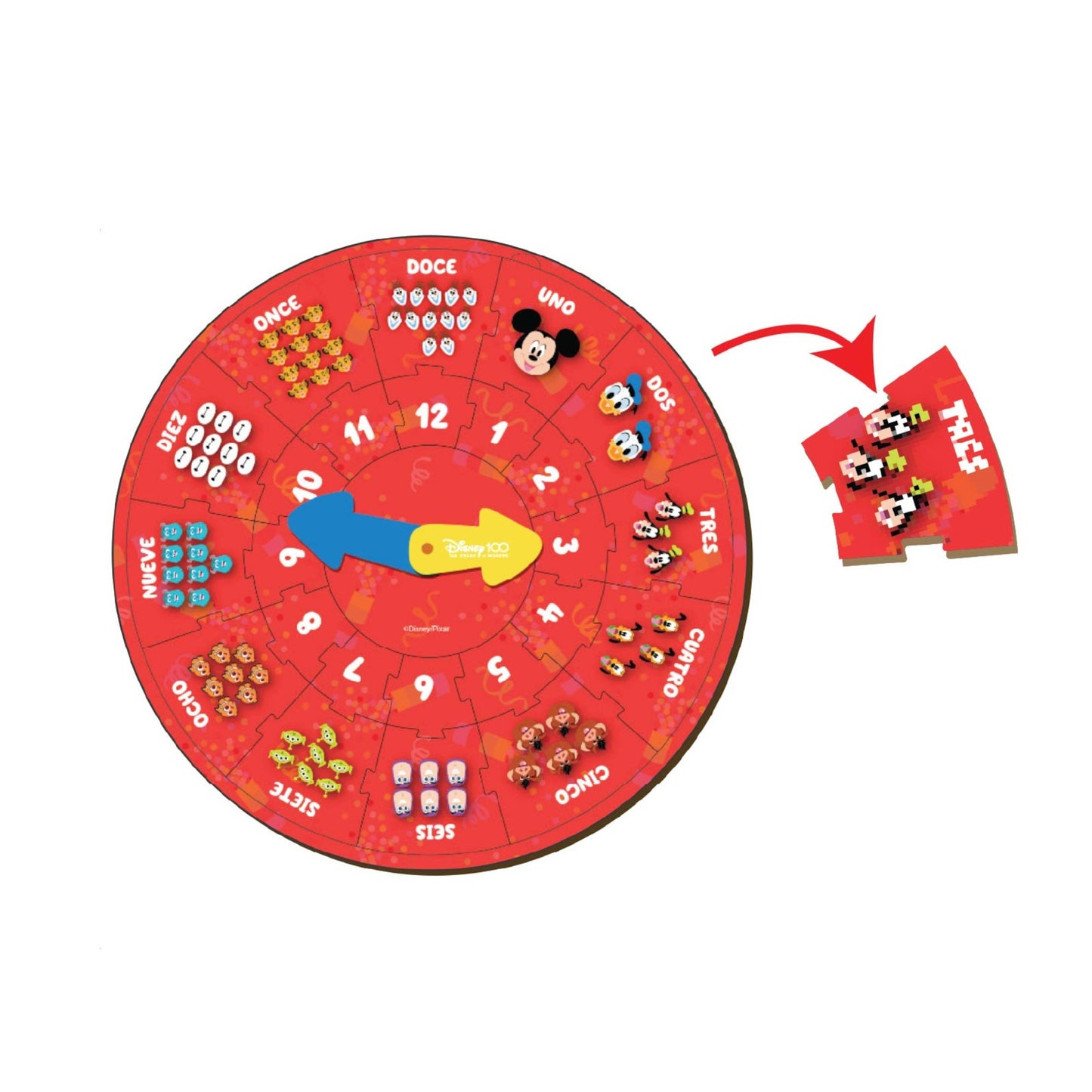 Reloj Didáctico de Mickey [COD000890]