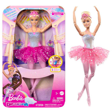 Barbie Bailarina Luces Brillantes Tutú Rosa [HLC25]