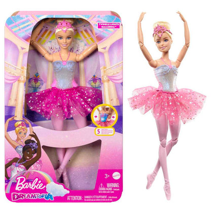 Barbie Bailarina Luces Brillantes Tutú Rosa [HLC25]