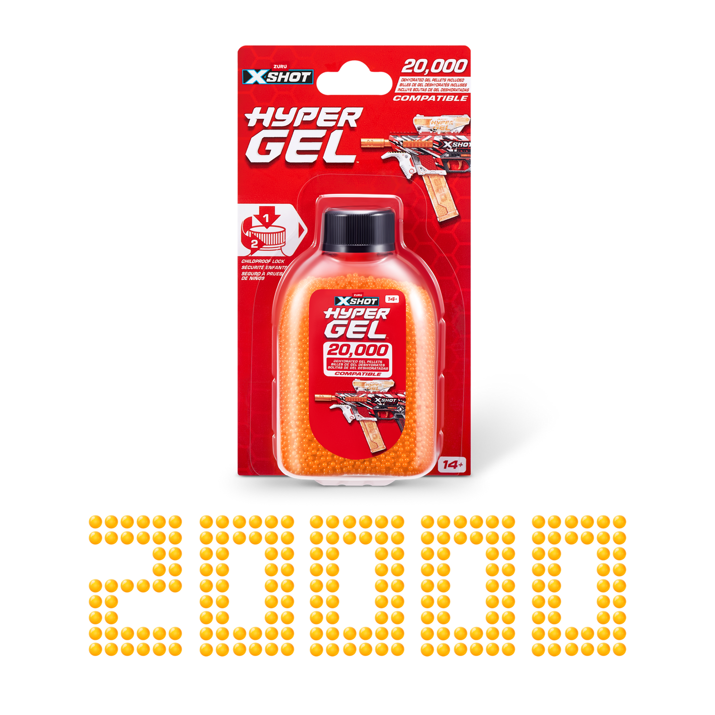 Recarga Hyper Gel X-Shot 20000 Piezas [36625TQ1]