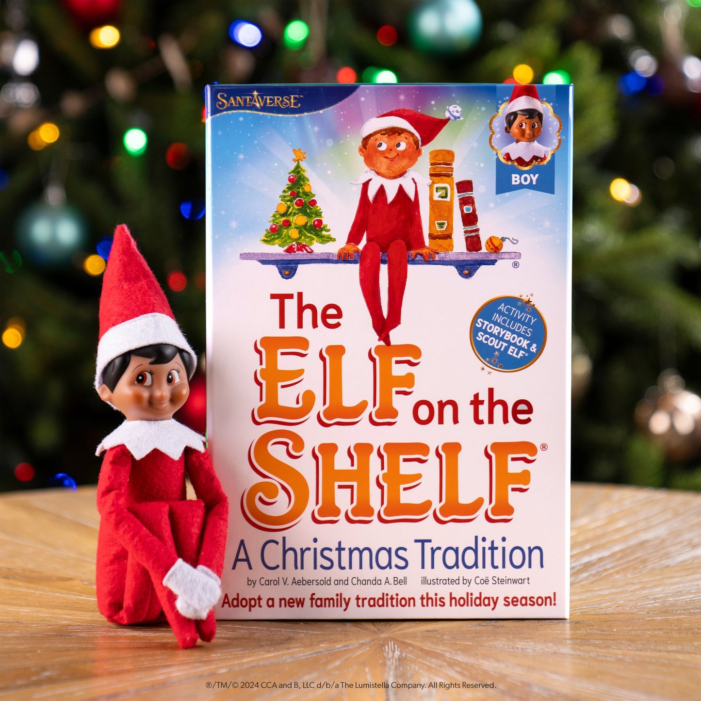 THE ELF ON THE SHELF NIÑO OJOS MARRONES C/LIBRO