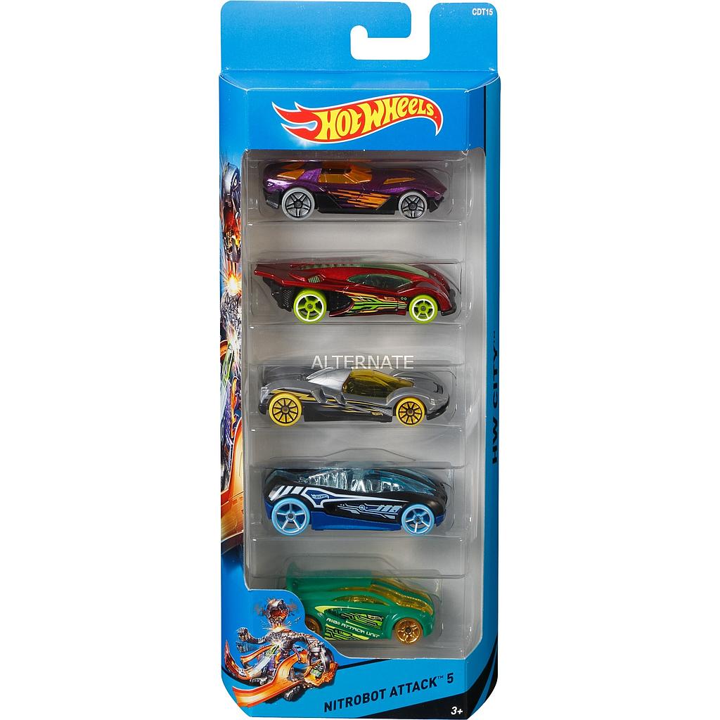 Hot Wheels Paquete de 5 Carros [1806]