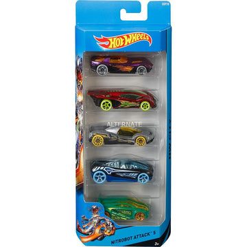 Hot Wheels Paquete de 5 Carros [1806]