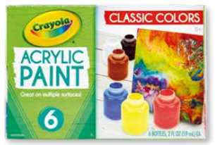 Set de Témperas Acrílicas 2 oz 6 Piezas [201997]