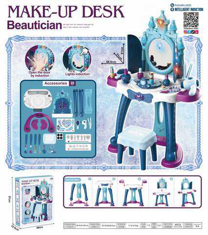Escritorio de Maquillaje con Luz y Música 35 Unidades [PST-4070A]