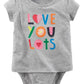 S18 C12 GIRL SINGLE HEATHER GREY LOVE YOU LOT