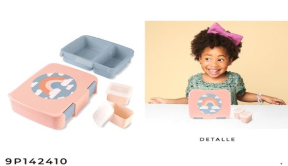 Contenedor para Comida Tipo Bento Arcoíris [9P142410]