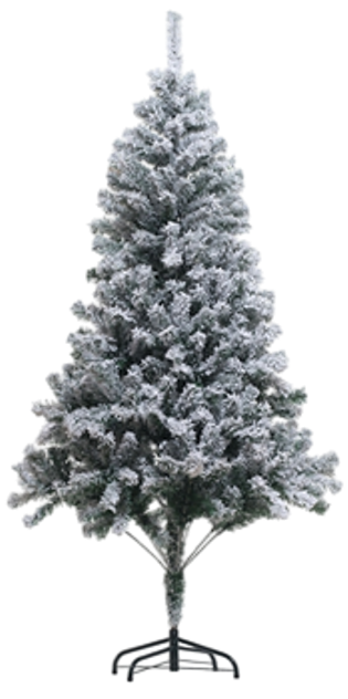 Árbol navidad 210cm c/1000 tips nevado