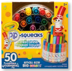 Marcadores Pip Squeaks Torre 50 Piezas [588750]