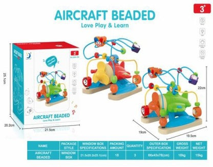 Aviones de Madera con Cuentas [MZ-1103A]