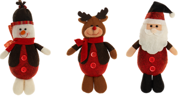 Ornamento navidad rojo y verde 28 cm