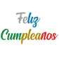 Letrero Feliz Cumpleaños Multicolor 2 [HM-MULT2-L370]