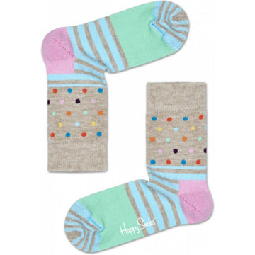 CALCETINES PUNTOS Y RAYAS DE COLORES