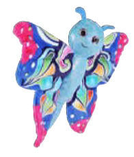 PELUCHE MARIPOSA COLORIDA ABRAZADOR