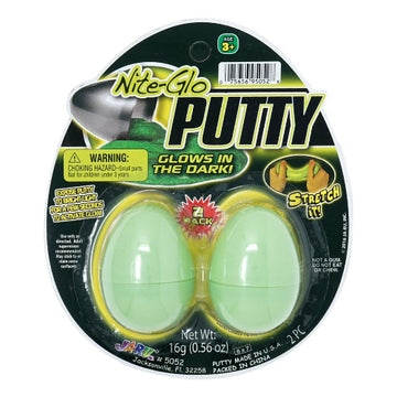 SLIME HUEVO BRILLO EN LA OSCURIDAD 2 PZ