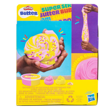 PLAY DOH SLIME VISCOSO CON CHISPAS ROSA Y AMARILLO