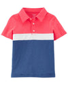 S21 CORAL NAVY STRP POLO