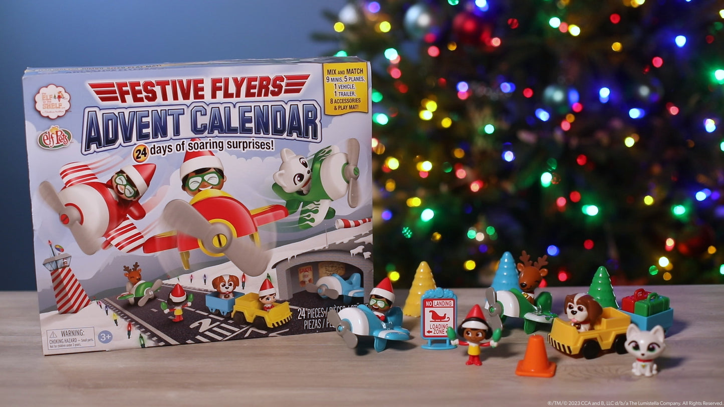 THE ELF ON THE SHELF CALENDARIO DE ADVIENTO FESTIVAL DE AVIONES