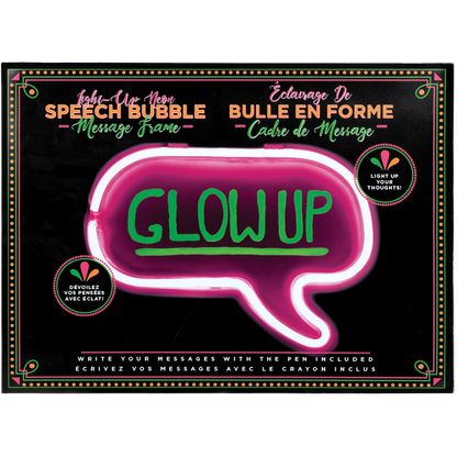 Marco de Luz Neón con Mensaje de Burbuja [865-096]