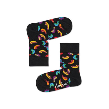 CALCETINES NEGROS CINTAS DE COLORES