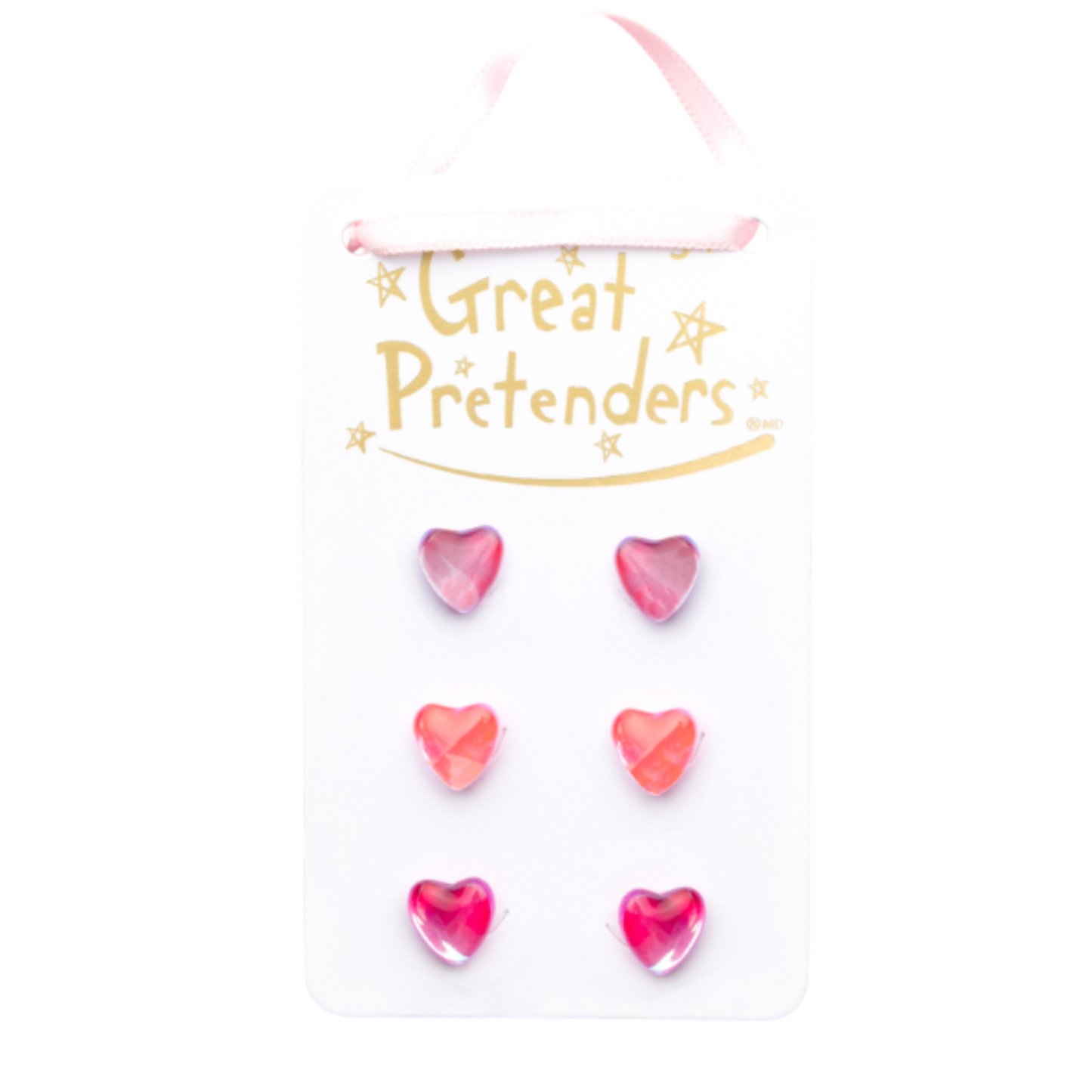 Aretes Boutique Holo Corazón Tachonado 3 Piezas [90610]