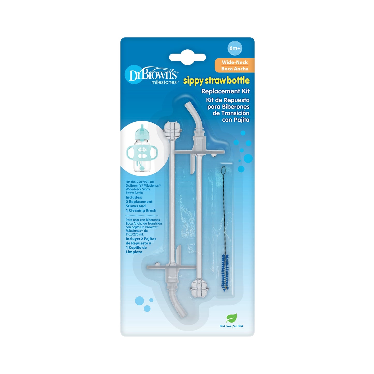 Reemplazo Pajilla Botella B-Ancha 9 oz [WR211]