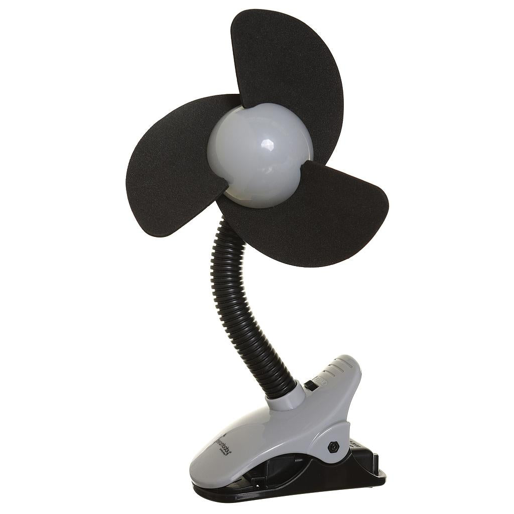Abanico de Clip Ezy Fit Negro/Gris [L2278]
