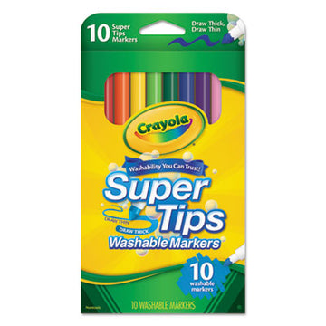 Marcadores Super Tips Lavables 10 Piezas [588610]