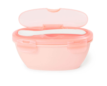 Contenedor de Comida con Cuchara para Viajes Coral [252808]