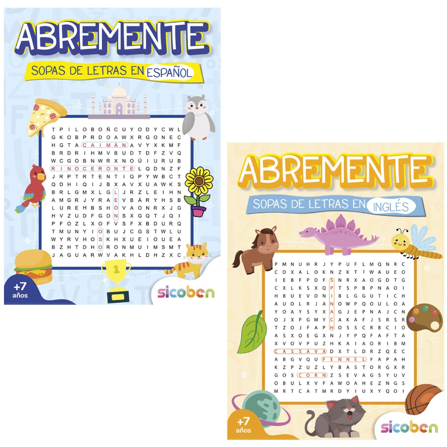 Abremente Sopas de Letras Español [SBA-7390]