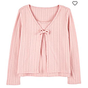 FA23 KG FASHION TOP PINK CARDI 2PC TOP