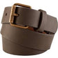 BELT B FAUX LEATHER BROWN