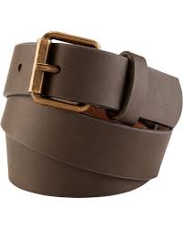 BELT B FAUX LEATHER BROWN