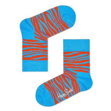 CALCETINES CEBRA ROJA/CELESTE