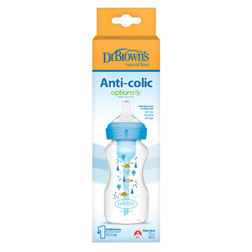 Botella de Cuello Ancho Options+ Deco Azul Alpino 9 oz 1 Unidad [WB91802-INTLX]