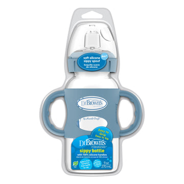 Biberón B-Ancha + Asas Azul 9 oz [WB91081-P3]