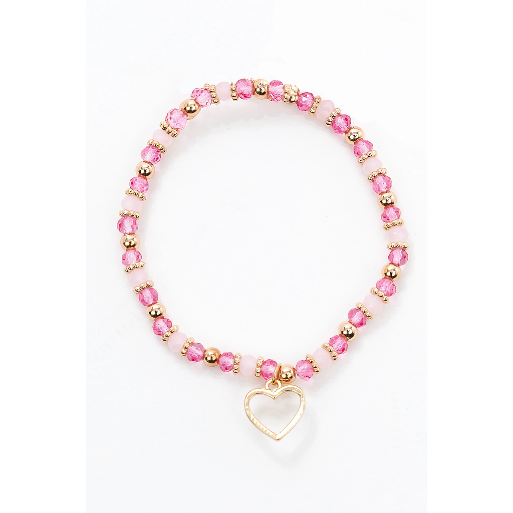 Brazalete Corazón Rosado [90009]