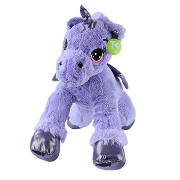 PELUCHE TK UNICORNIO MORADO 60 CM