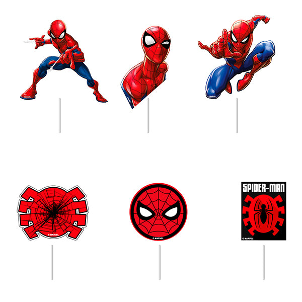 Topper Spiderman 6 Piezas [MPG-SP2-T013]