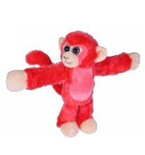 PELUCHE MONO ROJO ABRAZADOR