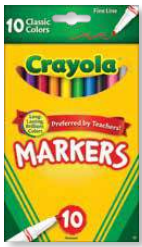 Marcadores Finos 10 Piezas [587726]