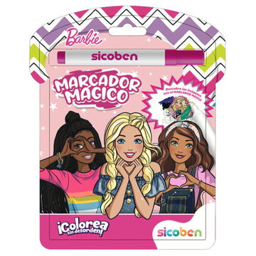 Libro de Colorear con Marcador Mágico Barbie [NV-M-MP-8211]