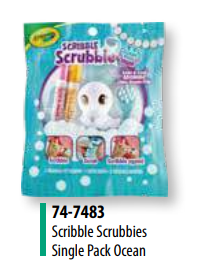 Crayola Scribble Scrubbie Mascotas Océano 1 Unidad [747483]